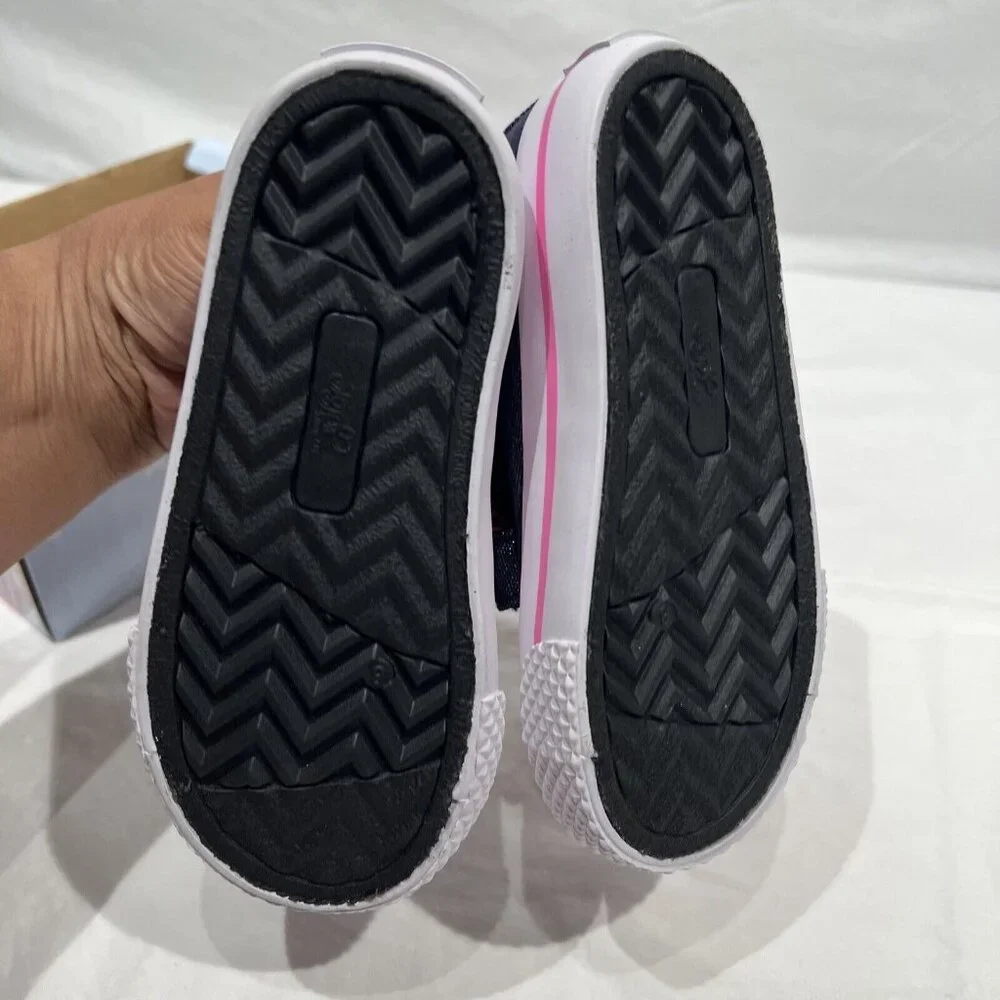 Nickelodeon JoJo Siwa Rainbow‎ Bow Glitter Denim Shoes Low Top Girls Size 8